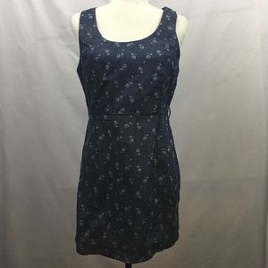XXI Dress Size L Denim Floral Print Sleeveless